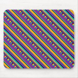 Streifen lila gelb mousepad