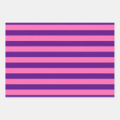 Streifen marokkanische Zickzack DIY-Farben Lila Ho Geschenkpapier Set (Vorderseite)