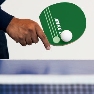 Streifen Minimalistisch Moderne Bezeichnung Grün Tischtennis Schläger