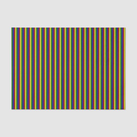 STREIFEN MIT 1-GEWEBE-WRAP-PAPIER MIT Primärfarben Seidenpapier (Vorderseite)