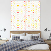 Streifen mit abgeschrägtem Fall Leinwanddruck (Insitu (Schlafzimmer))