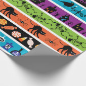 Streifen mit farbigen Halbfarben Geschenkpapier (Ecke)