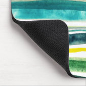 Streifen mit frischen Wasserfarben Mousepad (Ecke)