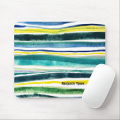 Streifen mit frischen Wasserfarben Mousepad (Mit Mouse)