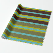 Streifen mit Muster Geschenkpapier (Ungerollt)