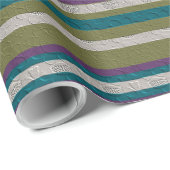 Streifen mit Muster Geschenkpapier (Rolleneckpunkt)