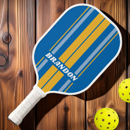 Streifen mit Namen an der Küste Pickleball Schläger