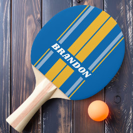 Streifen mit Namen an der Küste Tischtennis Schläger