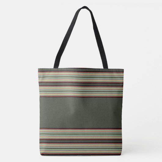 Streifen mit Olivgrün Tasche (Vorderseite)