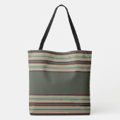 Streifen mit Olivgrün Tasche (Rückseite)