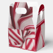 Streifen mit rotem und weißem Süßigkeiten Geschenkschachtel (Geöffnet)