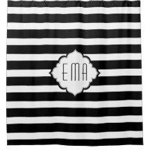 Streifen mit schwarzer und weißer Geometrie