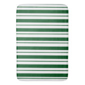 Streifen mit weißer und grüner Candy Cane Badematte (Vorderseite Vertikal)
