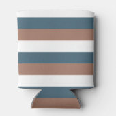 Streifen Mocha Aquamarin White Dosenkühler (Rückseite)