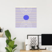 Streifen moderne abstrakte Kunst Poster (Heimbüro)
