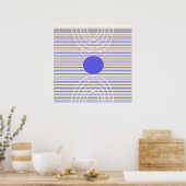 Streifen moderne abstrakte Kunst Poster (Küche)