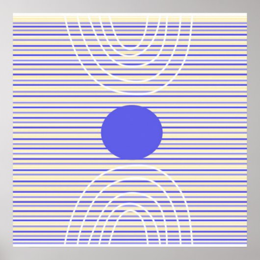 Streifen moderne abstrakte Kunst Poster (Vorne)