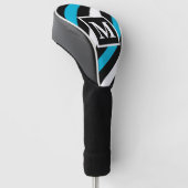 Streifen Monogramm Golf Headcover (angewinkelt)