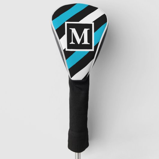 Streifen Monogramm Golf Headcover (Vorderseite)