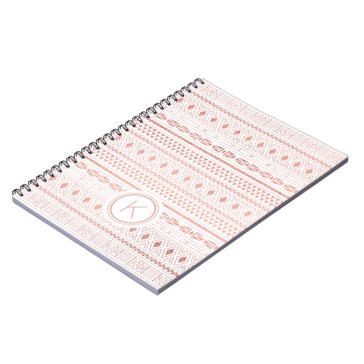 Streifen-Monogramm Notizblock (Linke Seite)