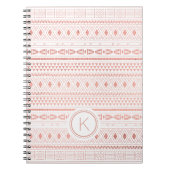 Streifen-Monogramm Notizblock (Vorderseite)