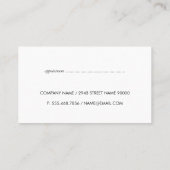 Streifen Monogramm (Terminkarte) Terminkarte (Rückseite)