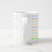 Streifen Multicolor Pastel Jumbo Tasse (Rückseite)