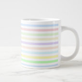 Streifen Multicolor Pastel Jumbo Tasse (Rechts)