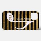 Streifen Musiknote Personalisiert Case-Mate iPhone Hülle (Rückseite (Horizontal))