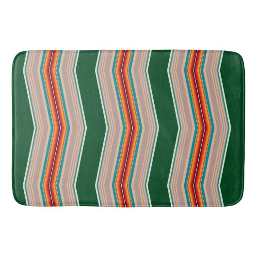 Streifen Muster 3 Bath Mat Badematte (Vorderseite)