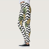 Streifen Muster - Ananas-Leggings Leggings (Links)