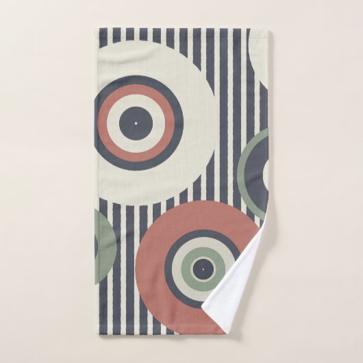 Streifen-Muster  Badhandtuch Set (Handtuch)