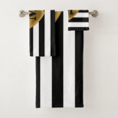 Streifen-Muster Badhandtuch Set (Insitu)
