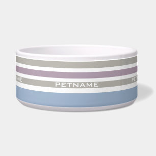 Streifen Muster benutzerdefinierte Monogramm-Bowle Napf