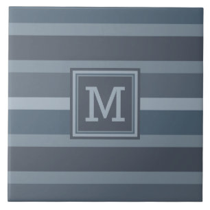 Streifen Muster benutzerdefinierte Monogramm-Flies Fliese