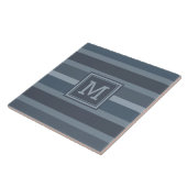 Streifen Muster benutzerdefinierte Monogramm-Flies Fliese (Seite)