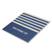 Streifen Muster benutzerdefinierte Monogramm-Flies Fliese (Seite)