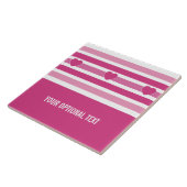 Streifen Muster benutzerdefinierte Monogramm-Flies Fliese (Seite)