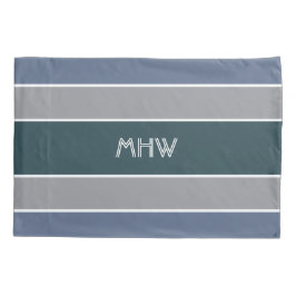 Streifen Muster benutzerdefinierte Monogramm-Pillo Kissenbezug