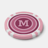 Streifen Muster benutzerdefinierte Monogramm-Poker Pokerchips (Einzeln)