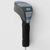 Streifen Muster benutzerdefinierte Monogramm- und  Golf Headcover (angewinkelt)