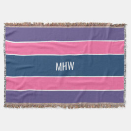 Streifen Muster benutzerdefinierte Monogramm-Werft Decke