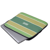 Streifen Muster benutzerdefinierte Notebook-Ärmel  Laptopschutzhülle (Vorne Knopf)