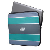 Streifen Muster benutzerdefinierte Notebook-Ärmel  Laptopschutzhülle (Vorderseite Links)