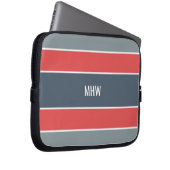 Streifen Muster benutzerdefinierte Notebook-Ärmel  Laptopschutzhülle (Vorne Rechts)