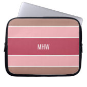 Streifen Muster benutzerdefinierte Notebook-Ärmel Laptopschutzhülle (Vorderseite)