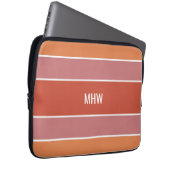 Streifen Muster benutzerdefinierte Notebook-Ärmel  Laptopschutzhülle (Vorne Rechts)
