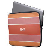 Streifen Muster benutzerdefinierte Notebook-Ärmel  Laptopschutzhülle (Vorderseite Links)