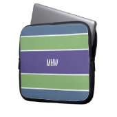 Streifen Muster benutzerdefinierte Notebook-Ärmel  Laptopschutzhülle (Vorderseite Links)