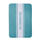 Streifen Muster Benutzerdefinierte Textbadematten Badematte (Vorderseite Vertikal)